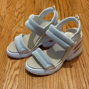 Women’s Ash Cosmos Wedge platform sandal/sneaker (38 EU / 7.5 US) Color: Eggnog